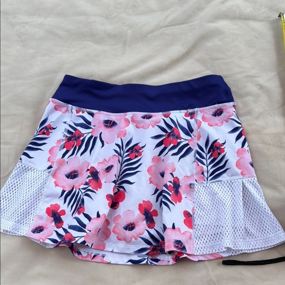 Avia . Kids Floral Skirt - Pink and Navy